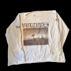 Kanye West Ye Vultures Gosha Volume 1 Album Raw Hem Tee Size: 2